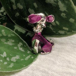 Purple Dog Brooch